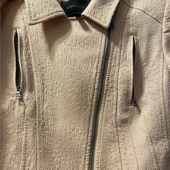 BCBGMaxAzria pink zippered, tailored blazer jacket - Picture 9 of 17